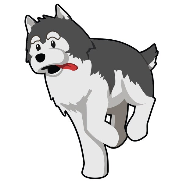 Signmission Alaskan Malamute Dog Decal, Dog Lover Decor Vinyl Sticker D-12-Alaskan Malamute - main